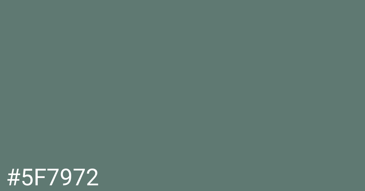 Hex color #5f7972 graphic