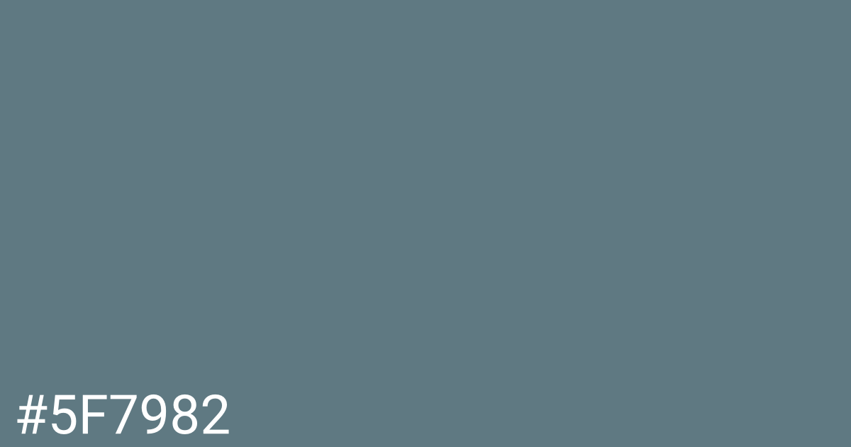 Hex color #5f7982 graphic