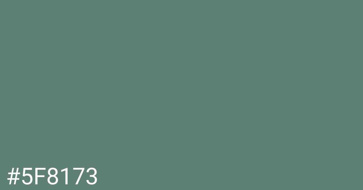 Hex color #5f8173 graphic