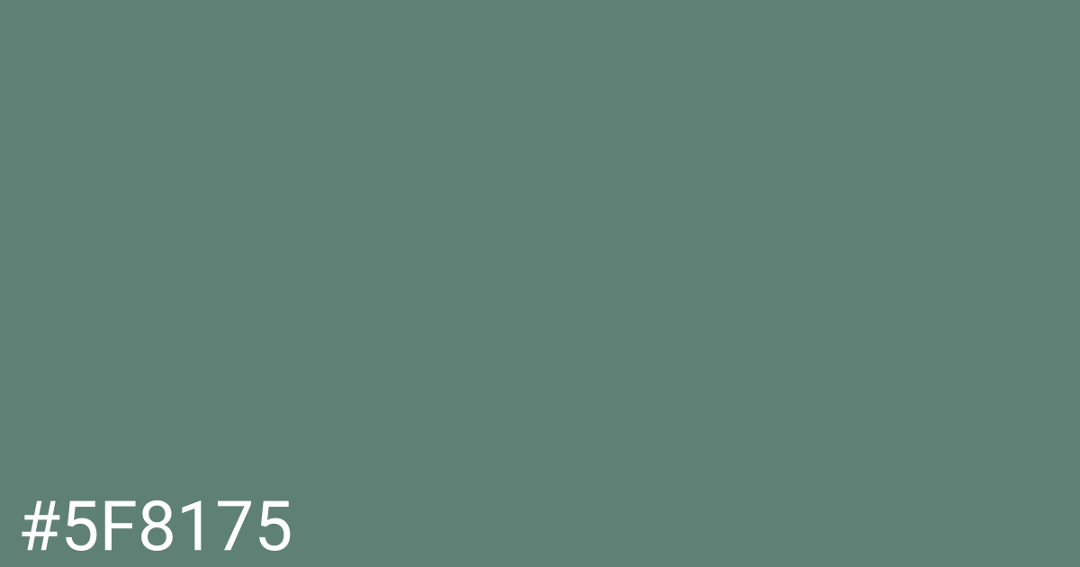 Hex color #5f8175 graphic