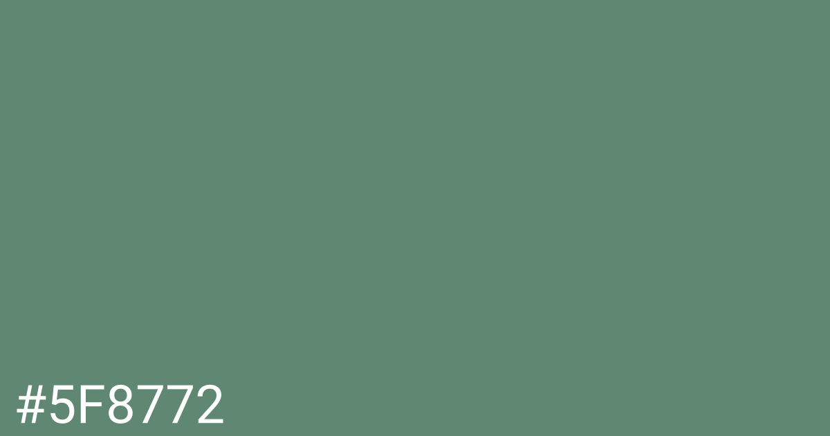 Hex color #5f8772 graphic