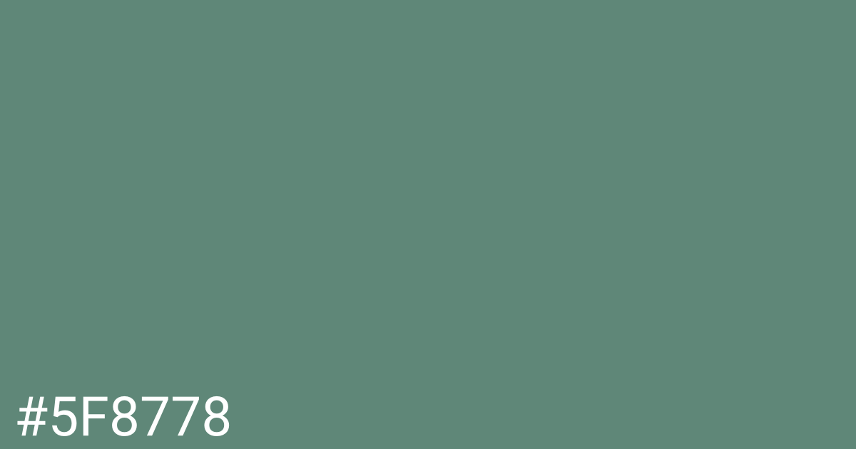 Hex color #5f8778 graphic