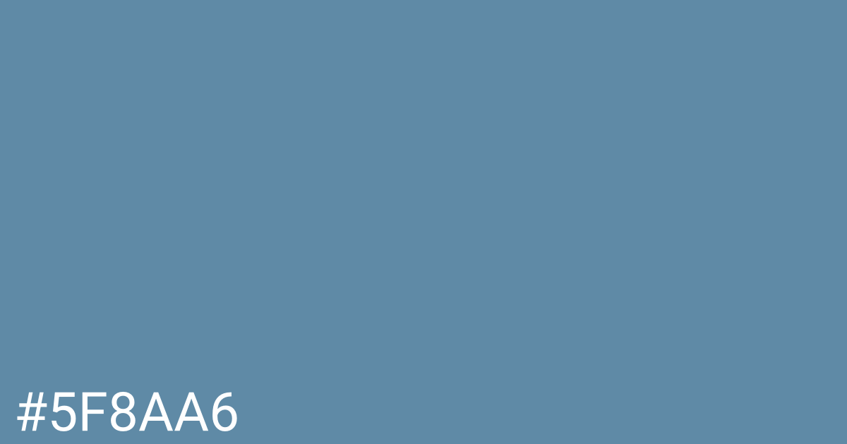 Hex color #5f8aa6 graphic