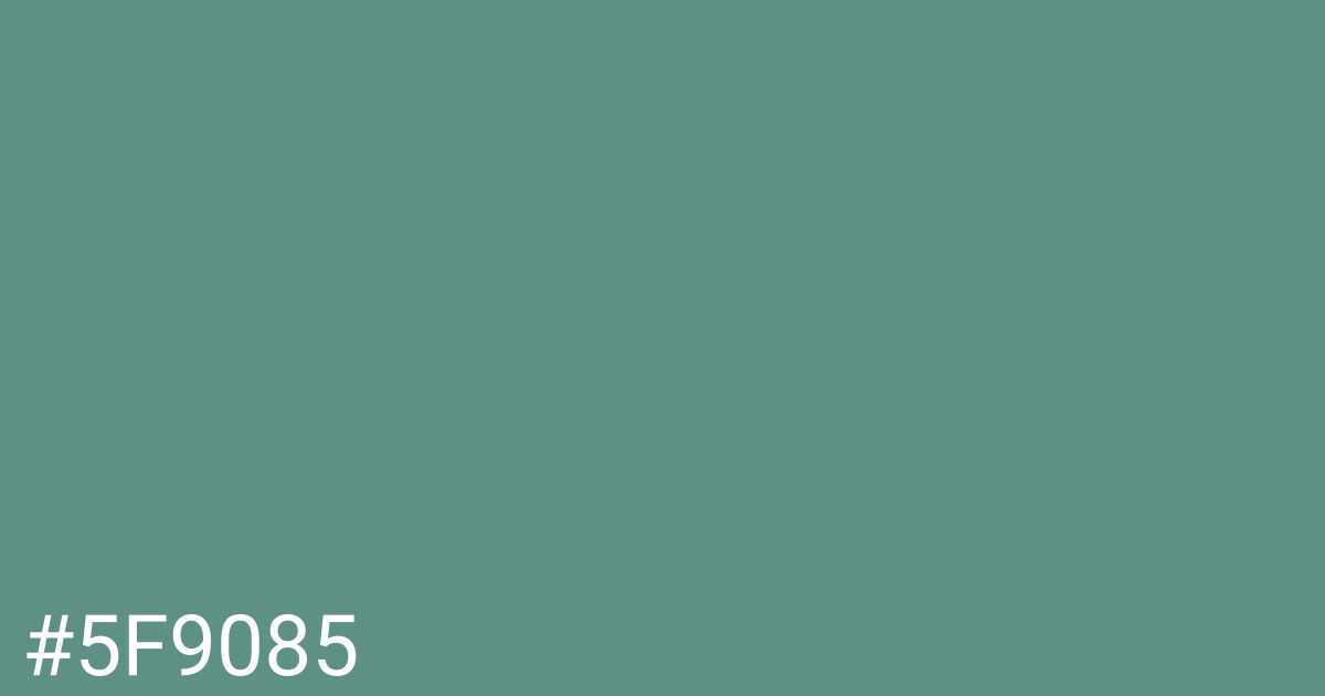 Hex color #5f9085 graphic