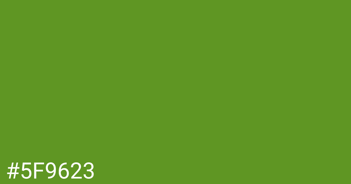 Hex color #5f9623 graphic