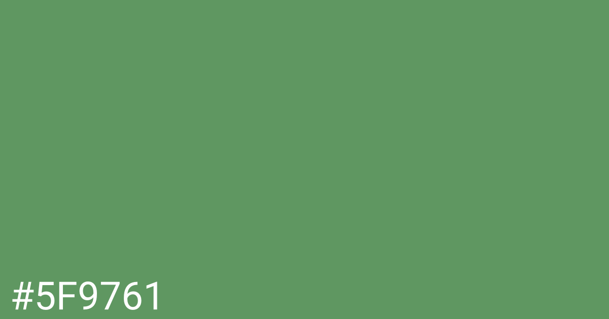 Hex color #5f9761 graphic