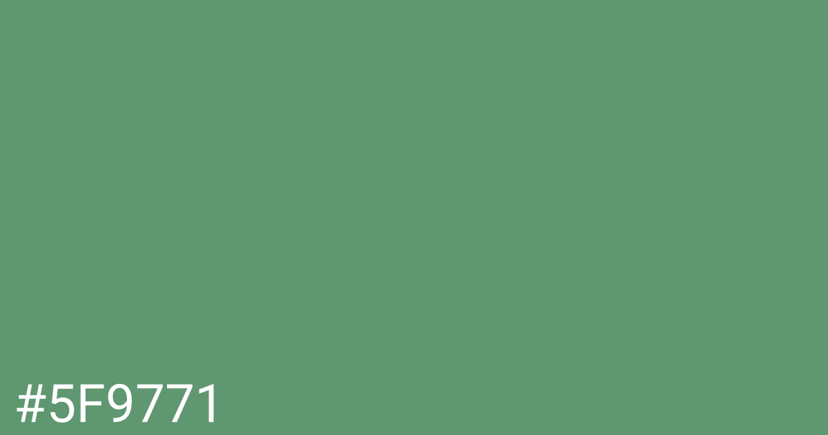 Hex color #5f9771 graphic