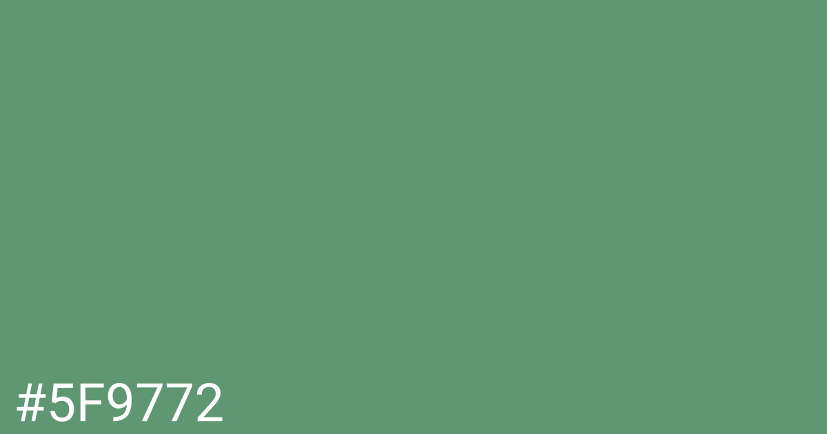 Hex color #5f9772 graphic