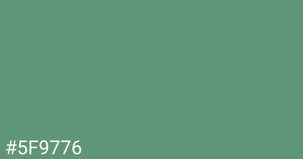 Hex color #5f9776 graphic