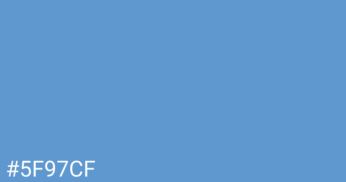 Hex color #5f97cf graphic