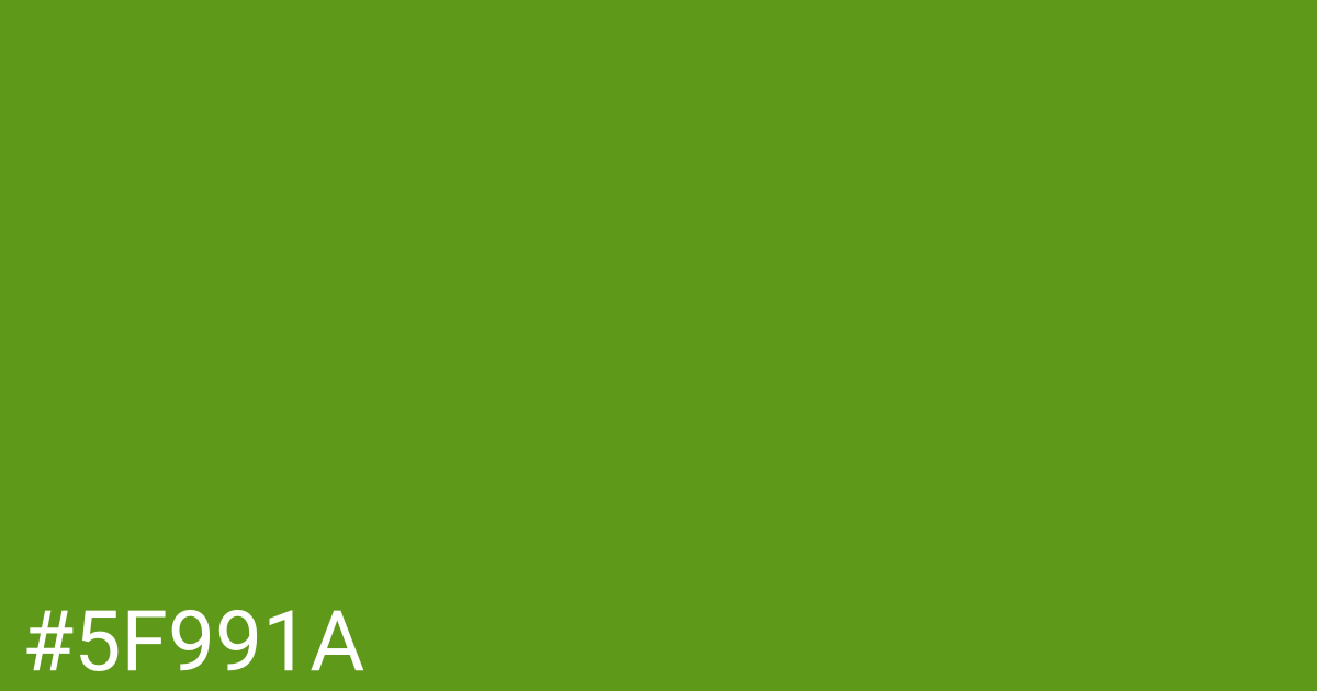 Hex color #5f991a graphic