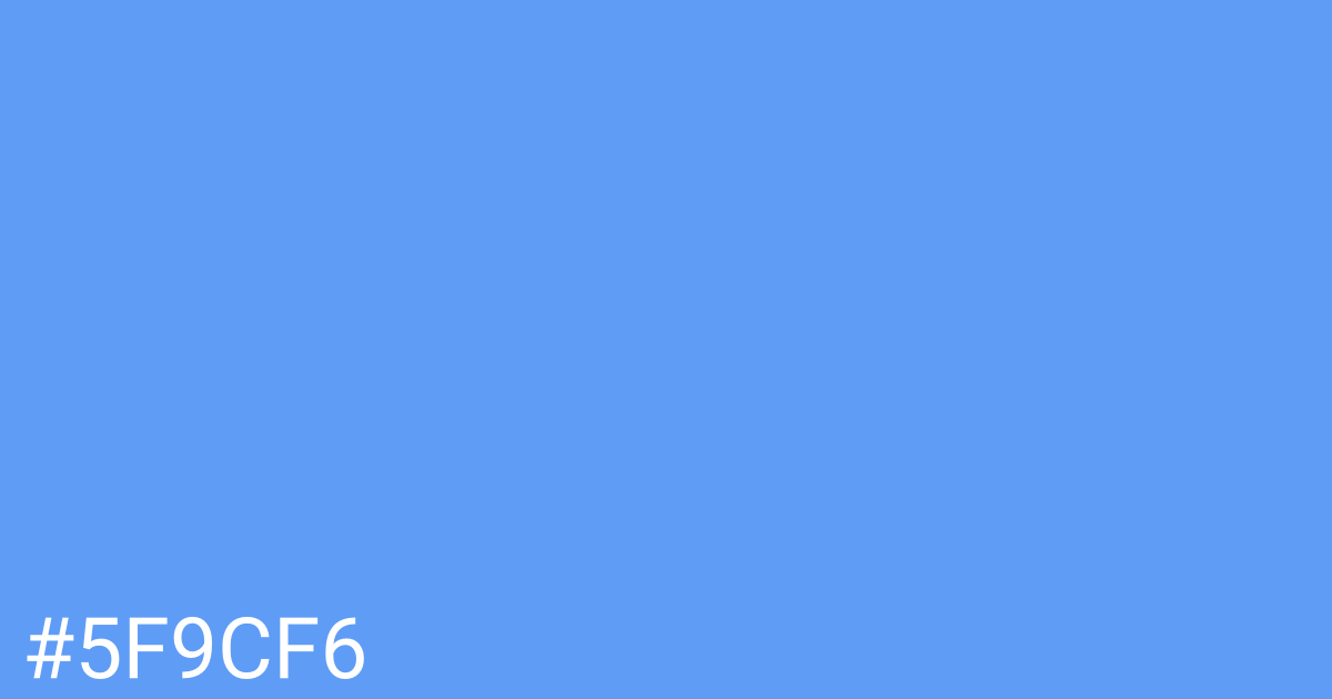 Hex color #5f9cf6 graphic