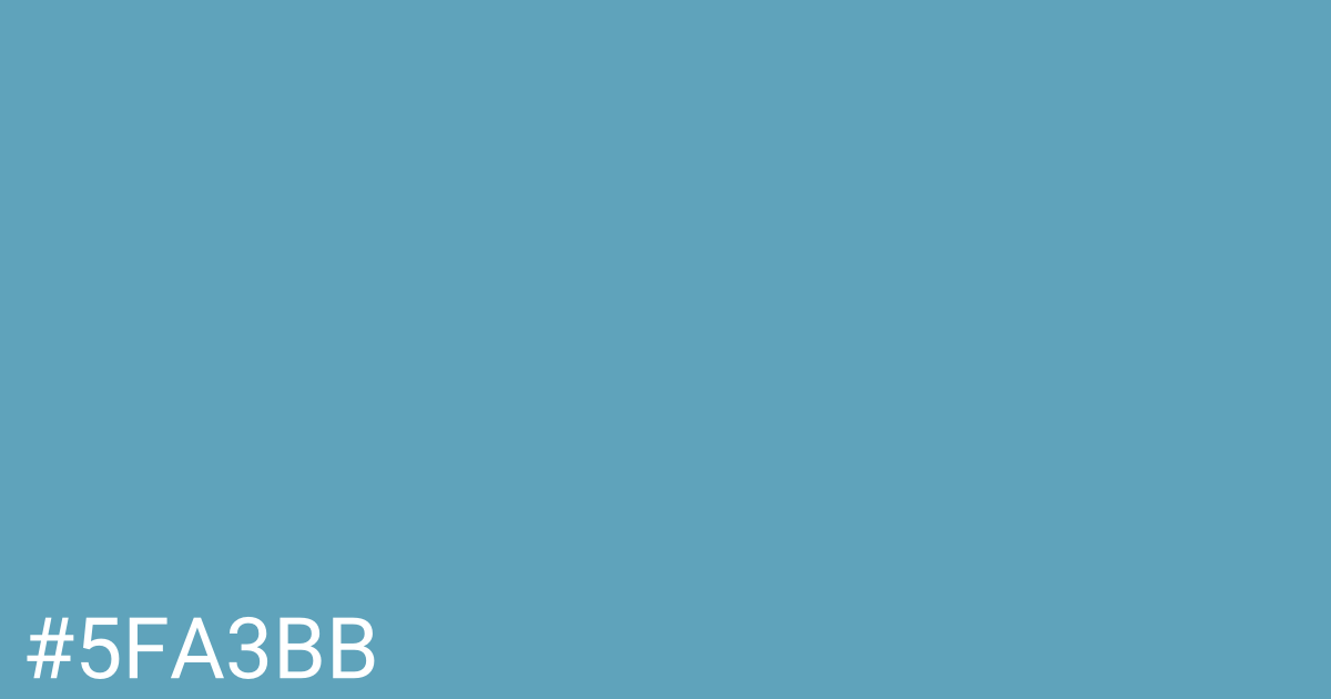 Hex color #5fa3bb graphic