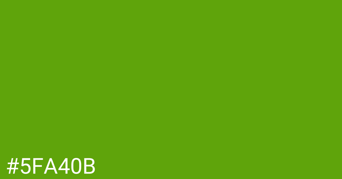 Hex color #5fa40b graphic