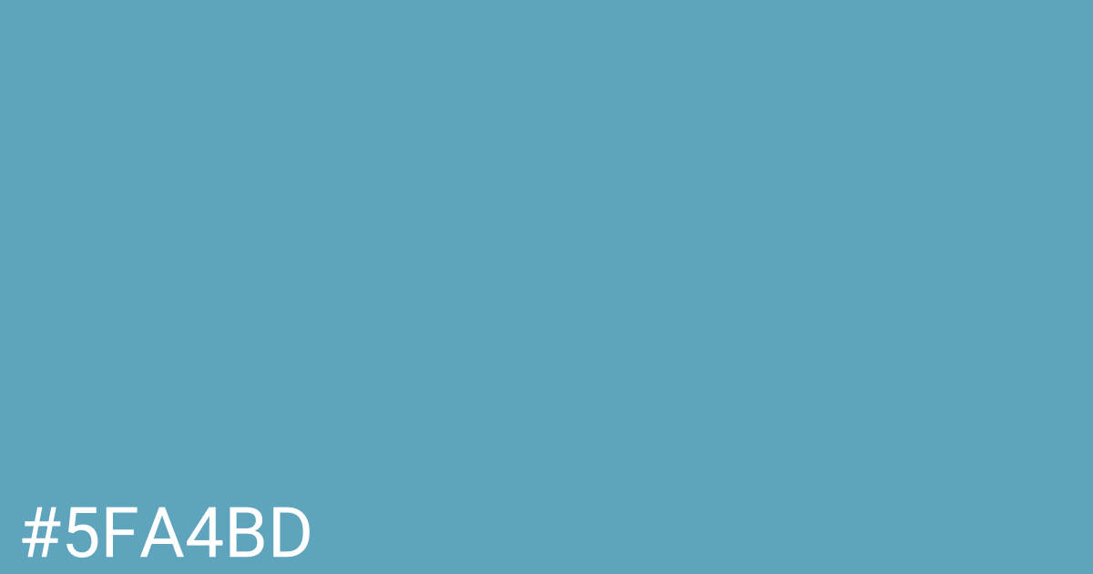 Hex color #5fa4bd graphic