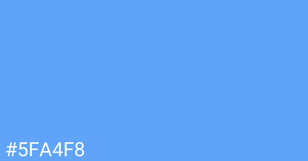 Hex color #5fa4f8 graphic