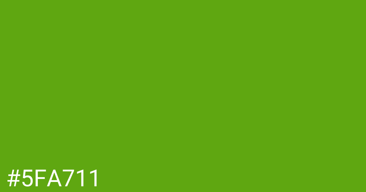 Hex color #5fa711 graphic