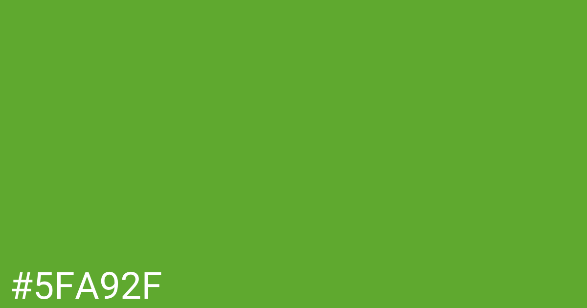 Hex color #5fa92f graphic