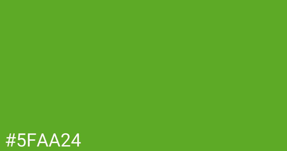 Hex color #5faa24 graphic