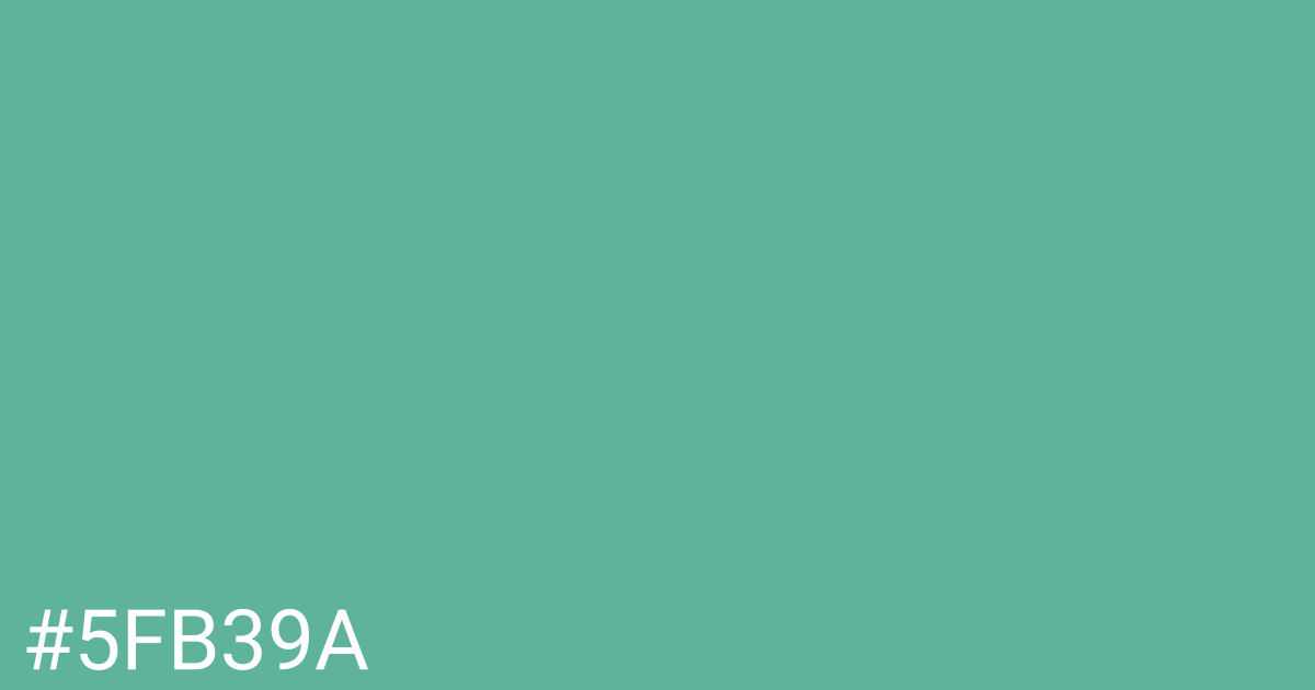 Hex color #5fb39a graphic