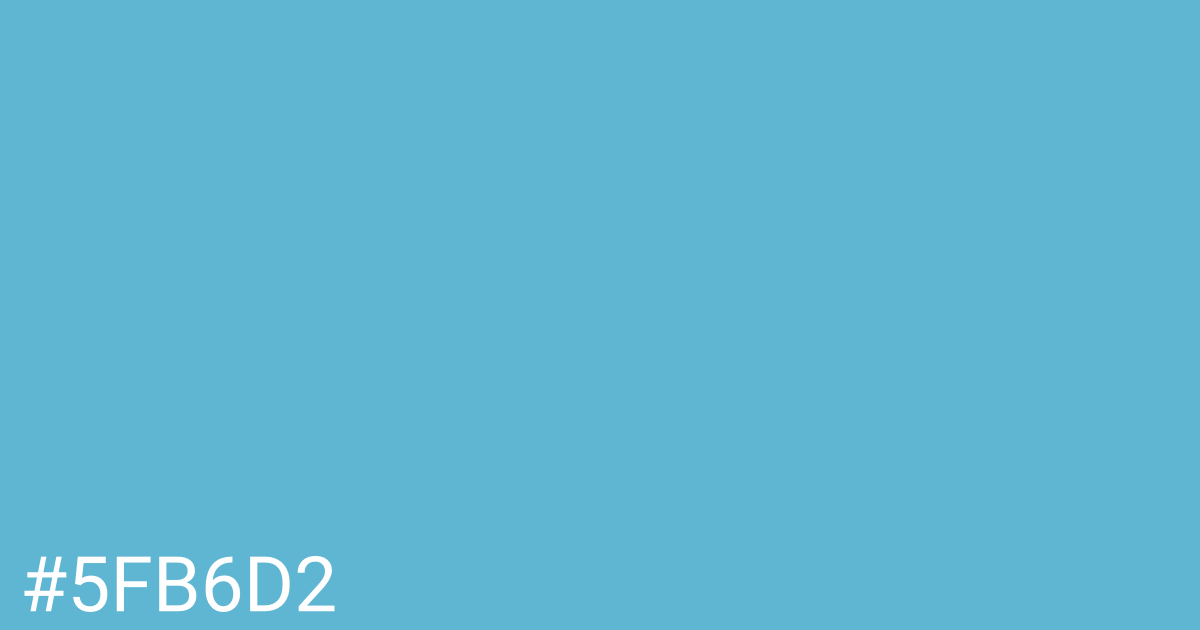 Hex color #5fb6d2 graphic