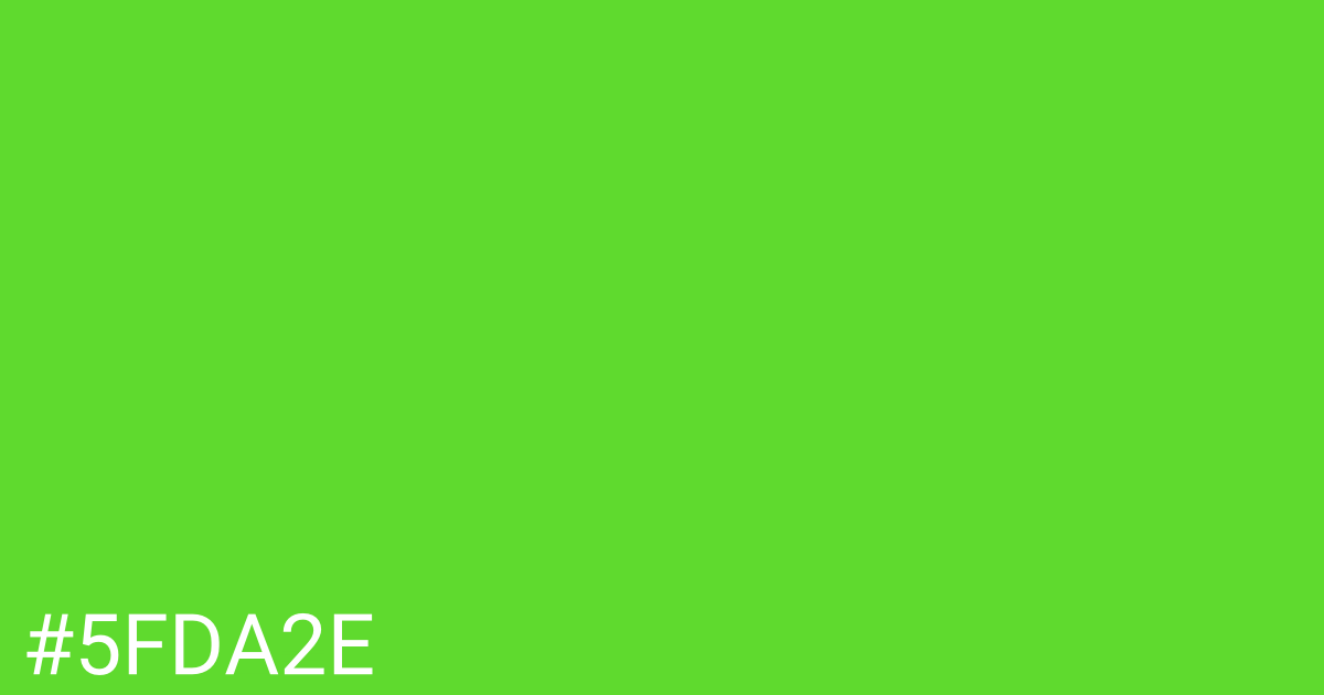 Hex color #5fda2e graphic