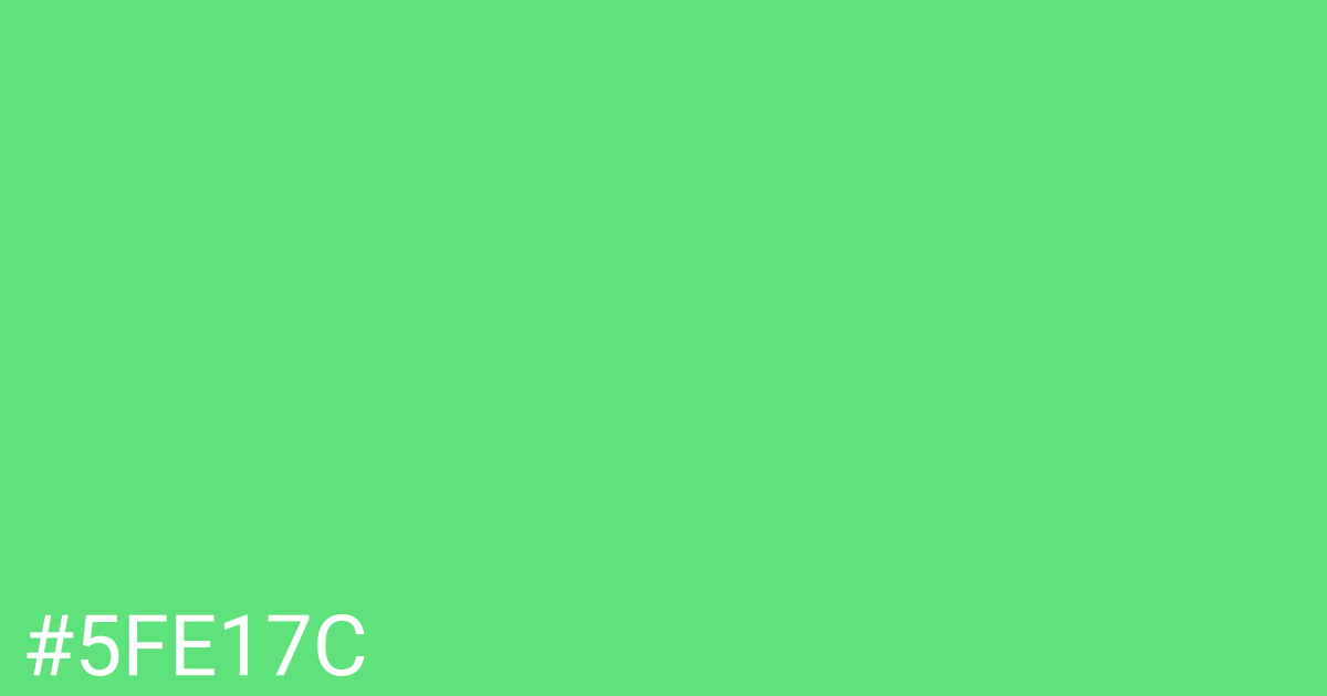 Hex color #5fe17c graphic