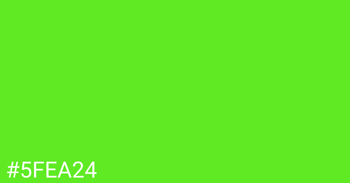 Hex color #5fea24 graphic