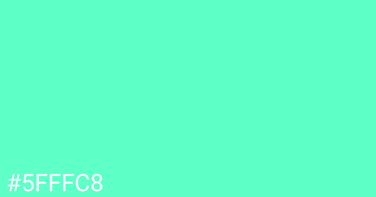 Hex color #5fffc8 graphic