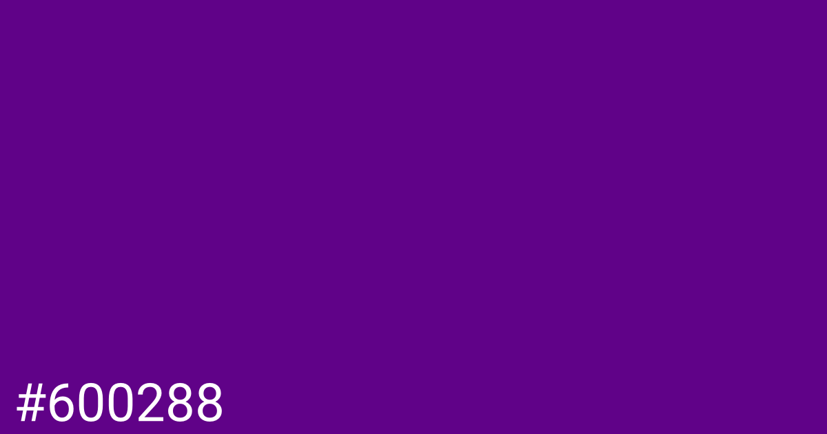 Hex color #600288 graphic