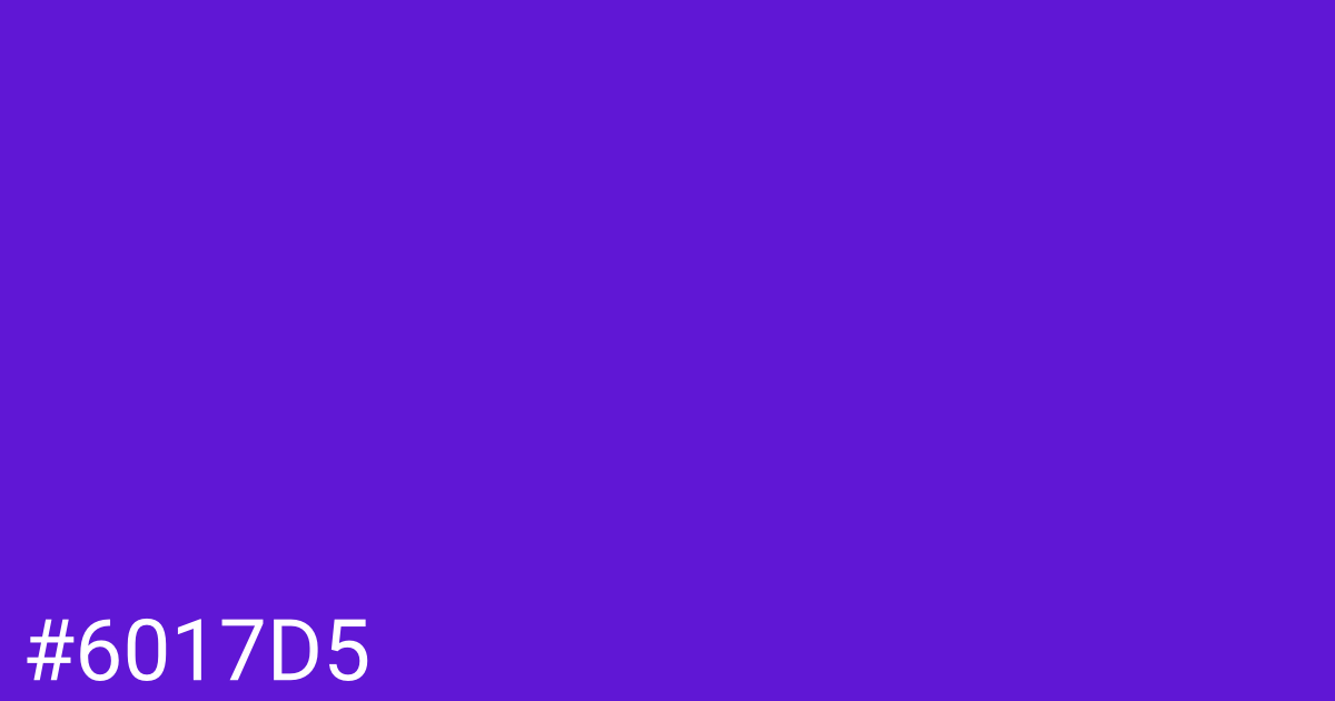 Hex color #6017d5 graphic