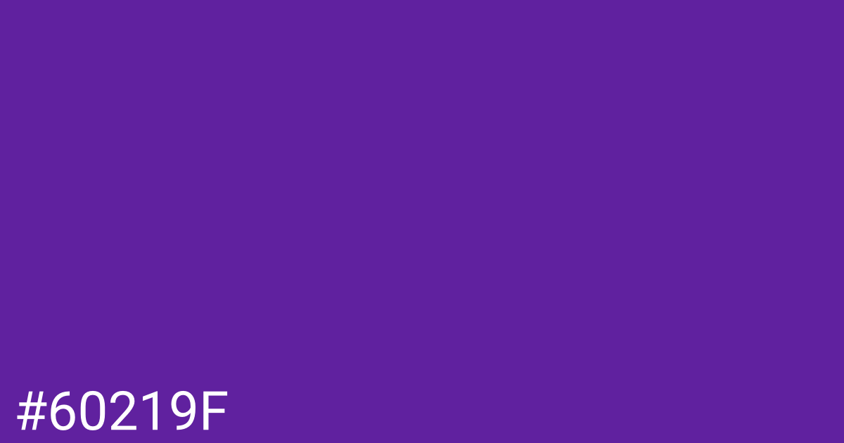 Hex color #60219f graphic