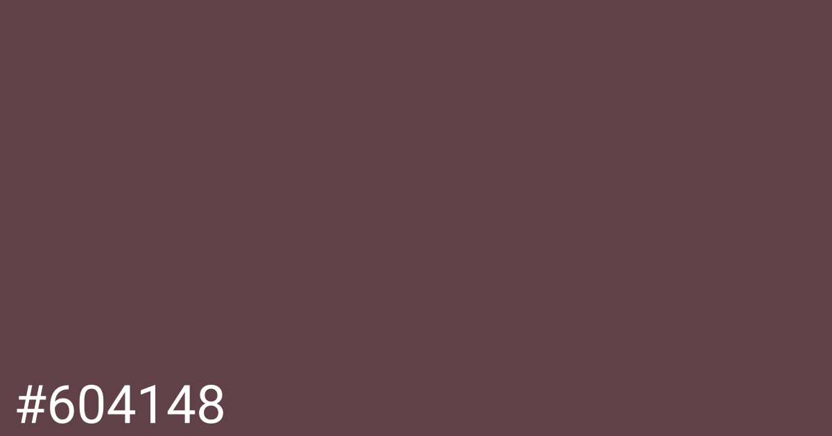 Hex color #604148 graphic