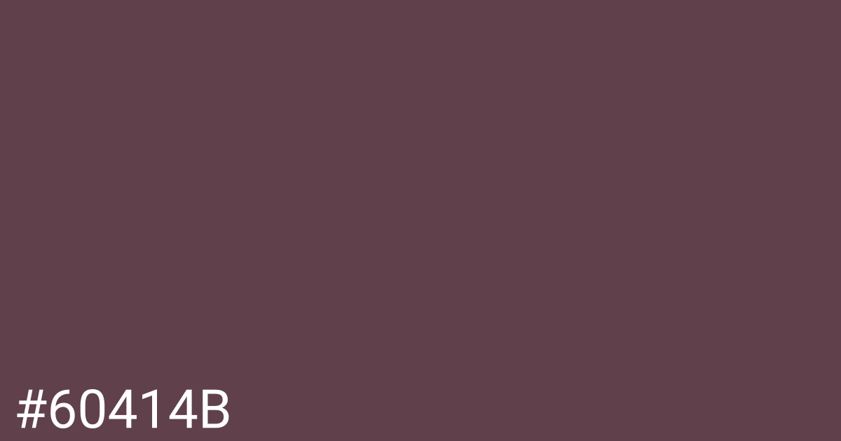 Hex color #60414b graphic