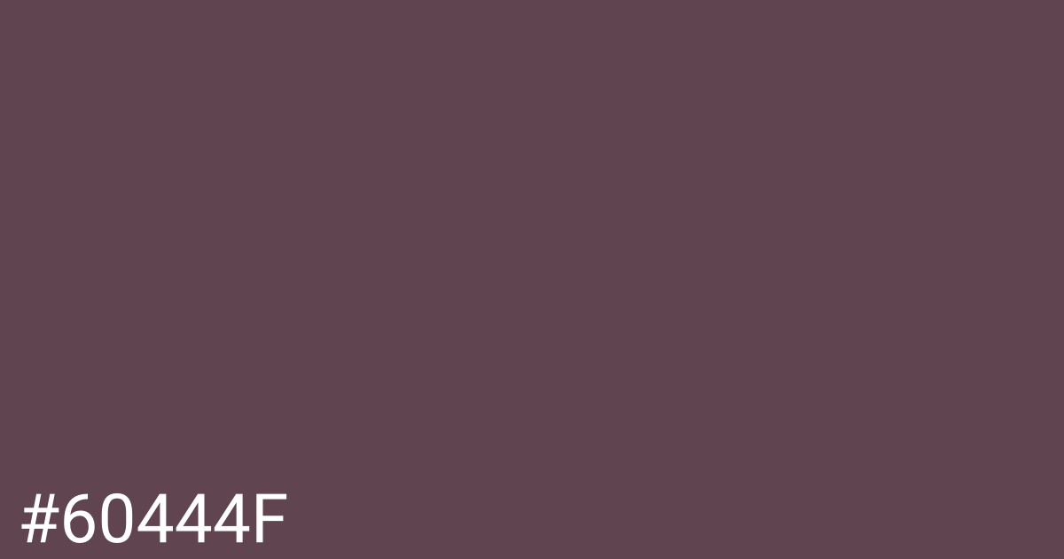 Hex color #60444f graphic