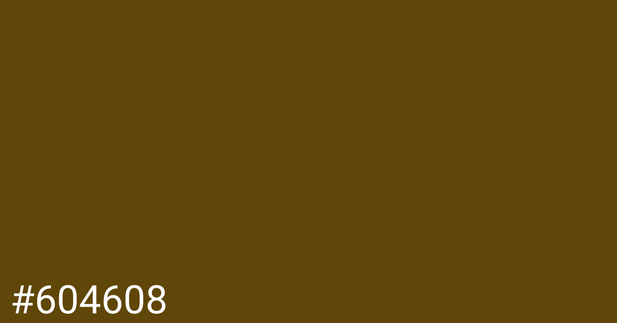 Hex color #604608 graphic