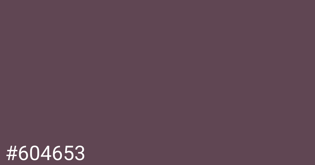 Hex color #604653 graphic