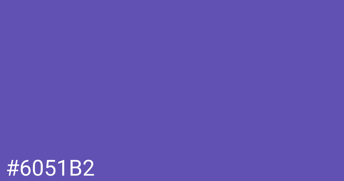 Hex color #6051b2 graphic