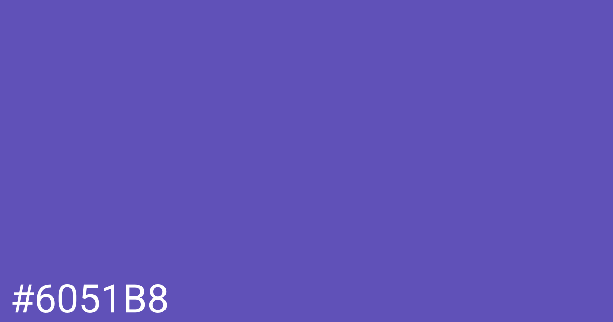 Hex color #6051b8 graphic