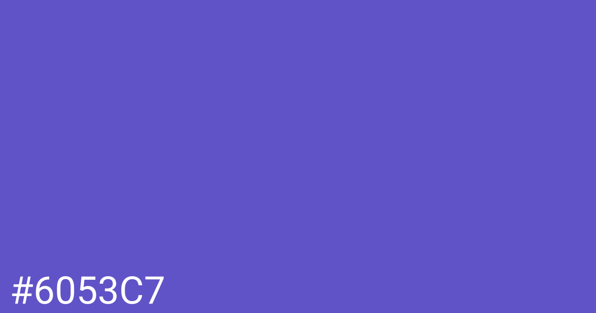 Hex color #6053c7 graphic
