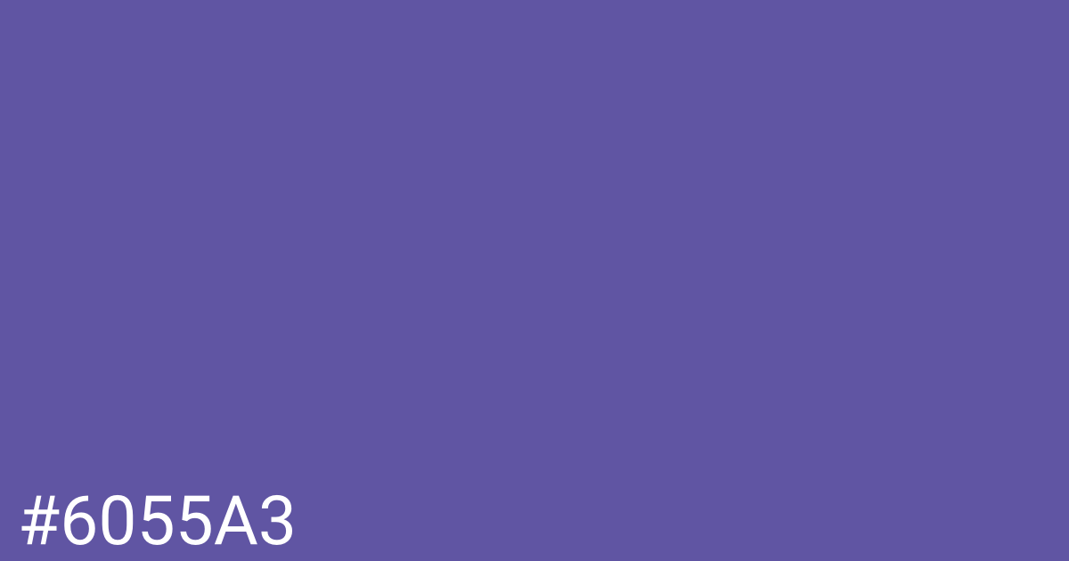 Hex color #6055a3 graphic