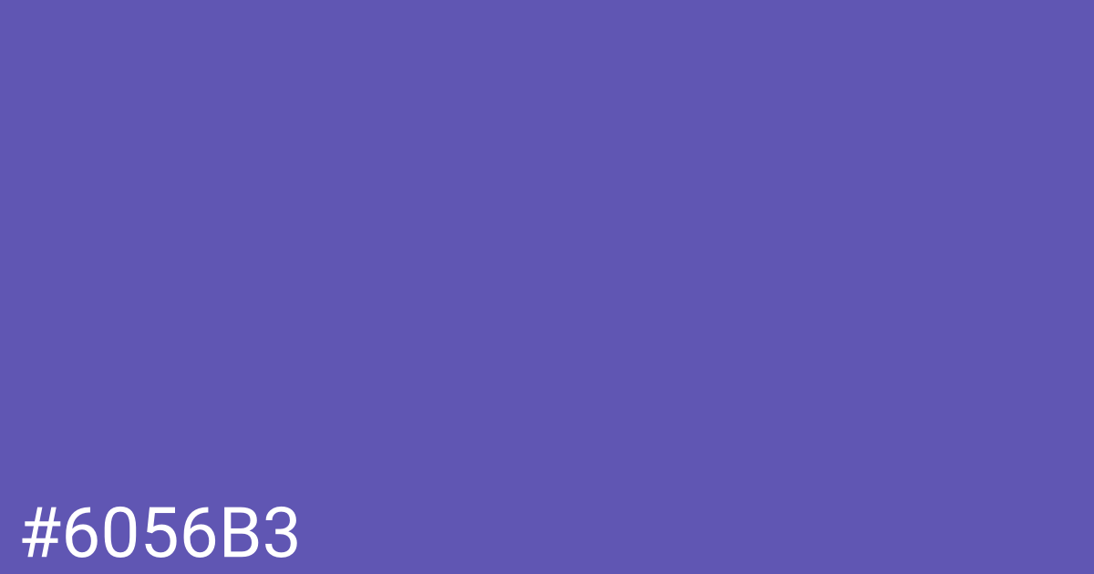 Hex color #6056b3 graphic