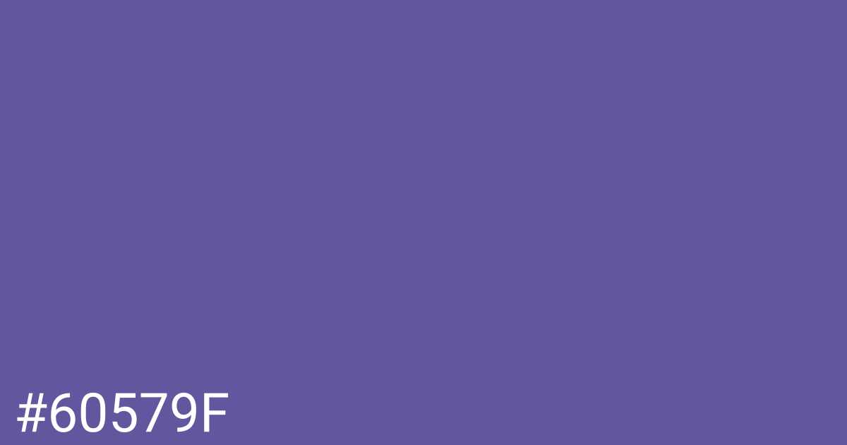 Hex color #60579f graphic