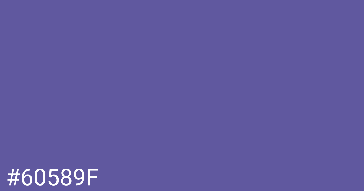 Hex color #60589f graphic