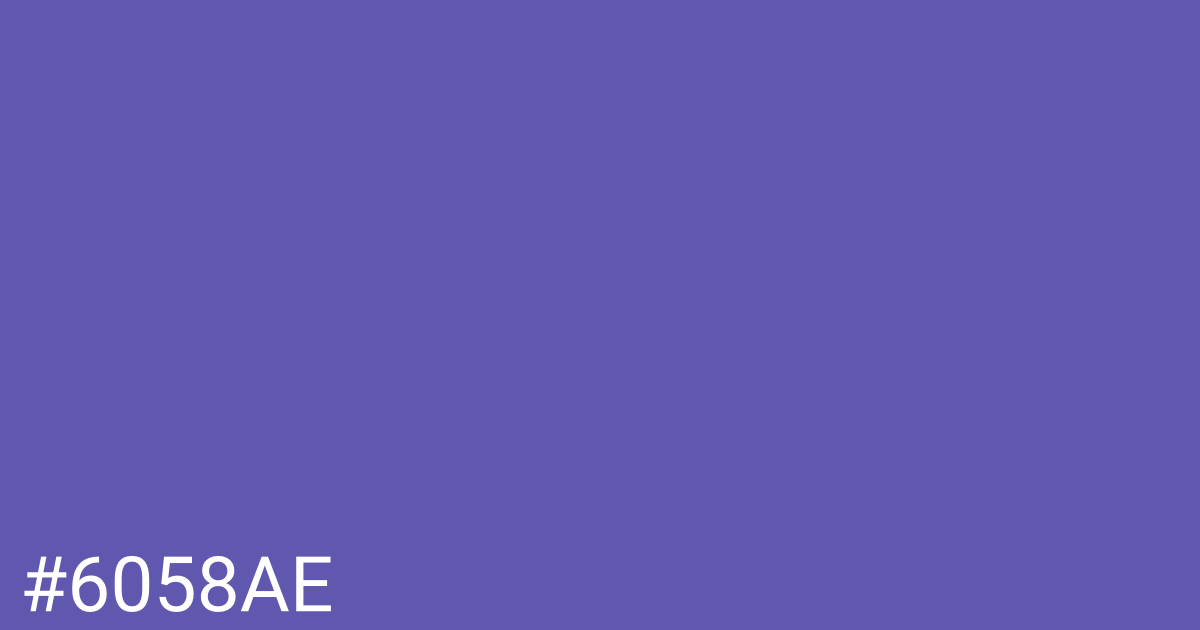 Hex color #6058ae graphic