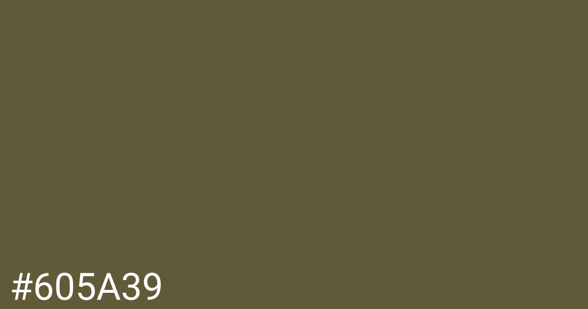 Hex color #605a39 graphic