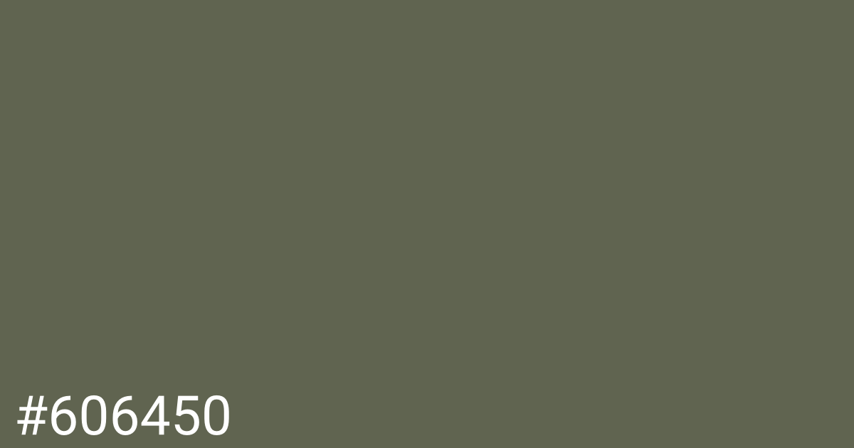 Hex color #606450 graphic