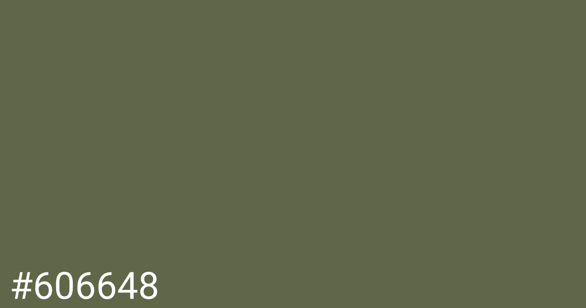 Hex color #606648 graphic