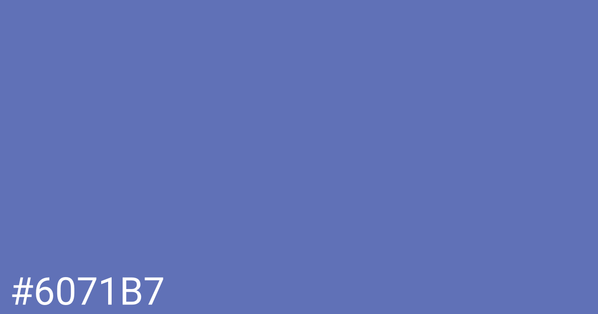 Hex color #6071b7 graphic