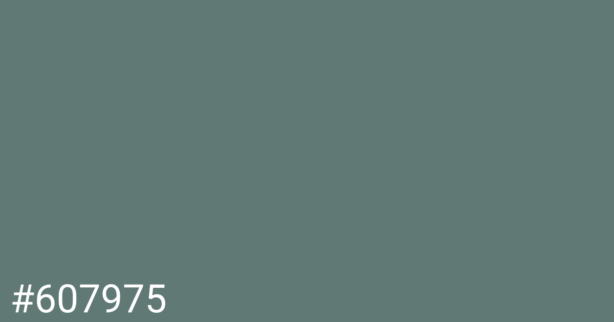 Hex color #607975 graphic